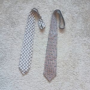 Structure and Bill Blass Grandpa Men Necktie y2k two ties